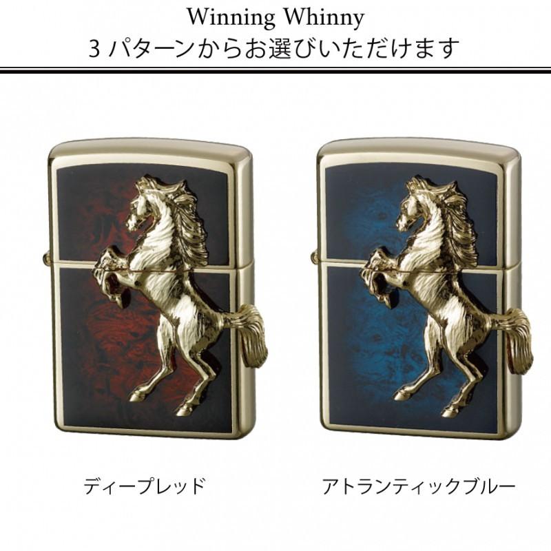 zippo ライター 名入れ 彫刻 ブランド ジッポーライター zippoライター 馬 ゴールドプレートウイニングウィニー ブラックマーブル｜e-zakkaya｜08