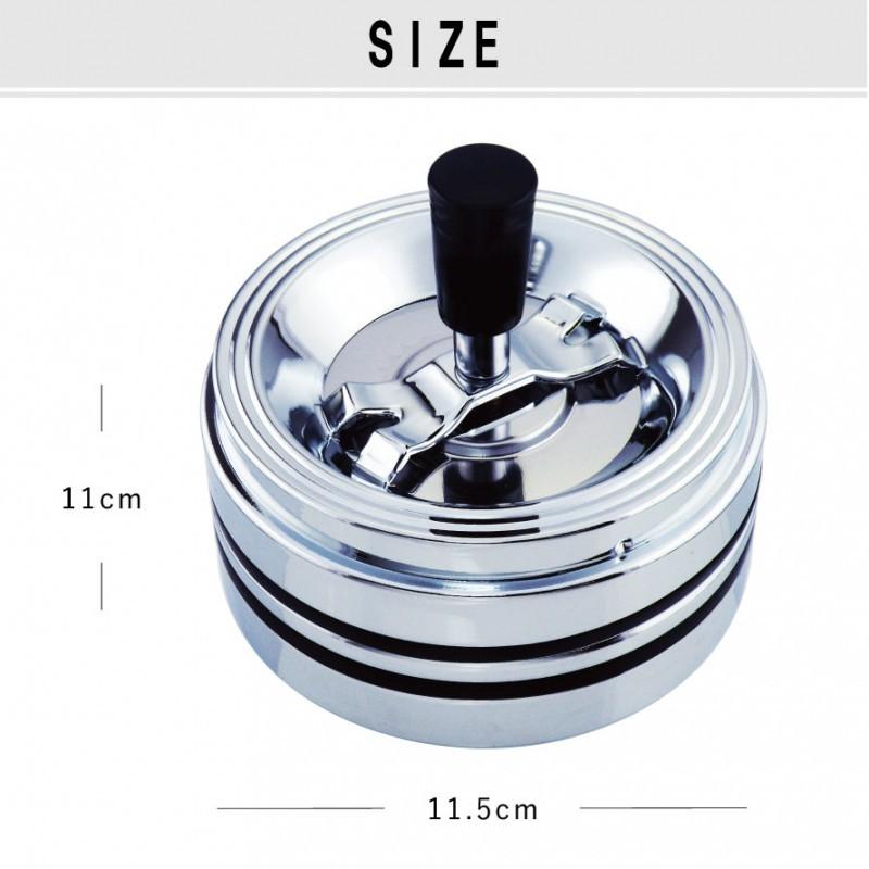 灰皿 おしゃれ 卓上 卓上灰皿 大きいサイズ 大容量 大きい 大きめ 大 回転灰皿 吸い殻入れ クロームメッキ ブラック 黒 シルバー 丸 丸型 サークル シンプル フ ココチのくらし雑貨店 通販 Yahoo ショッピング
