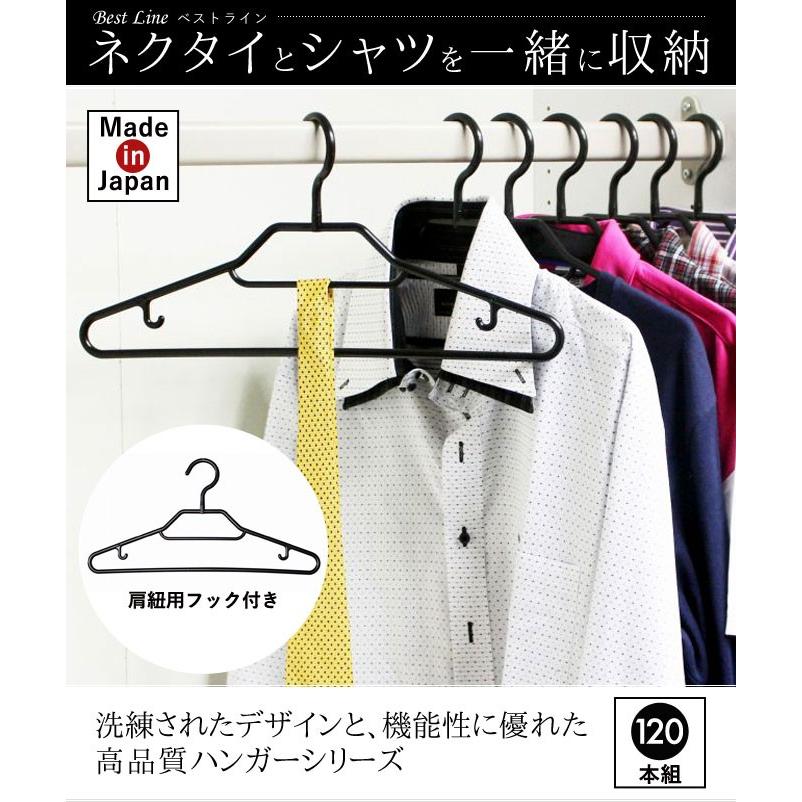 ハンガー セット 120本セット まとめ買い スリム 軽い プラスチック