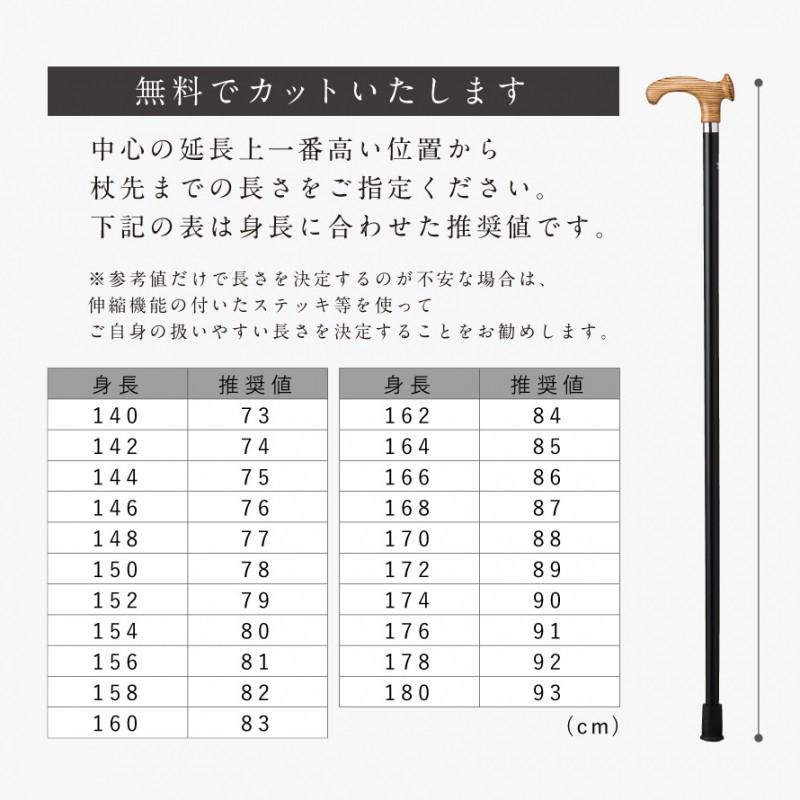 杖 男性 木製 長さカット無料 高級杖 ドイツ製 木製杖 一本杖 ステッキ 敬老の日 誕生日 母の日 父の日 祖母 祖父 老人 天然木 ブナ 木目 木 ブラック 黒 おしゃ｜e-zakkaya｜09