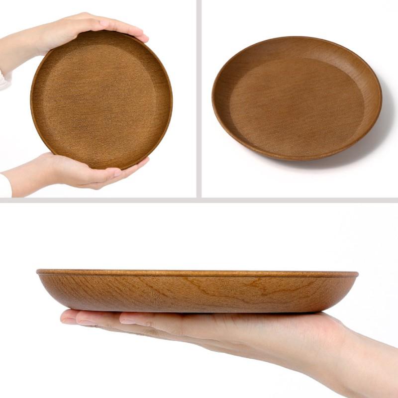 プレート 木目 皿 21cm 山中塗 大皿 ワンプレート 樹脂製 電子レンジ