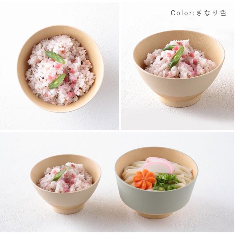 飯碗 お茶碗 350ml 食器 木目調 割れない 食洗機対応 レンジ 日本製 和食器 抗菌 スタッキング グレージュ くすみカラー アースカラー 日々色 抗菌飯碗 BPAフリ | カノー | 13