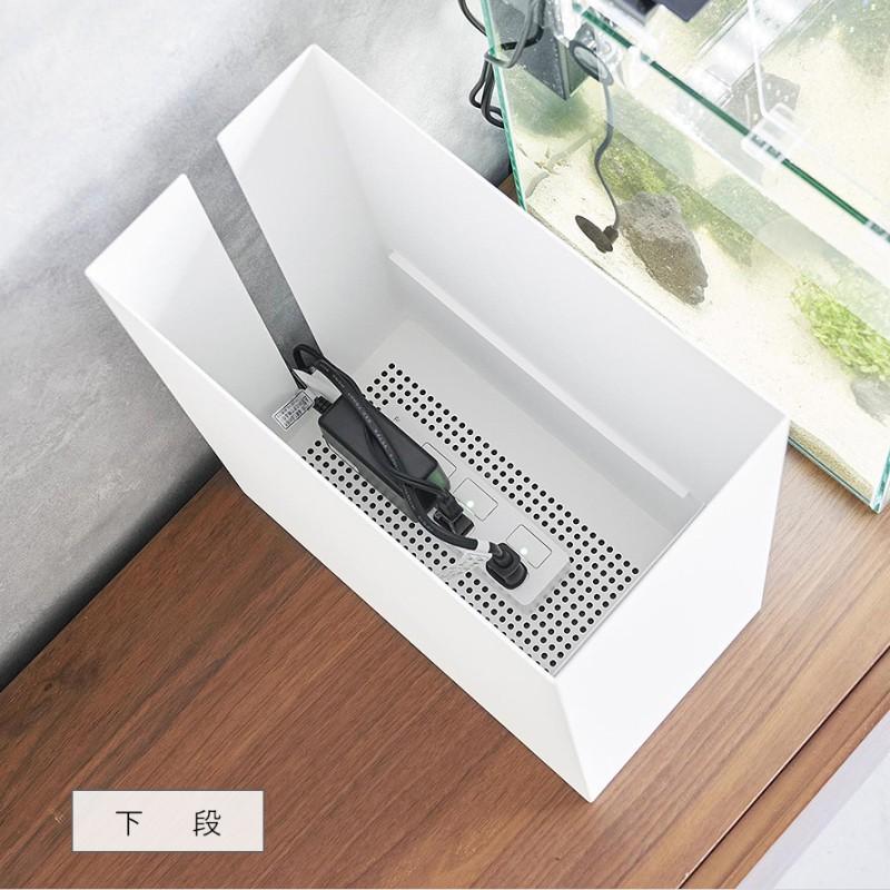 tower 水槽台 水槽 台 横 収納ボックス 蓋付き フタ付き 山崎