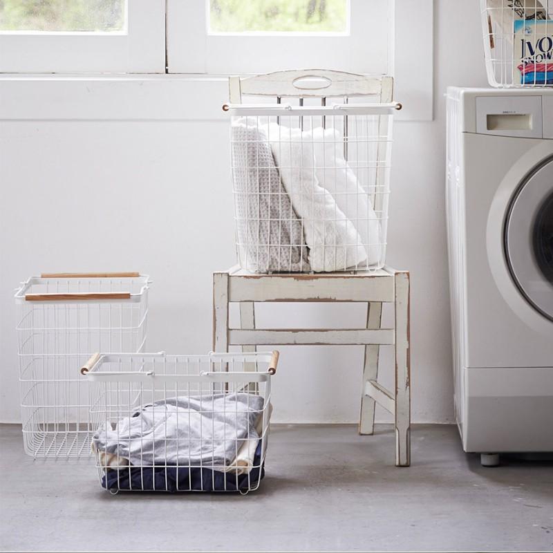 【新品未使用品】 tosca ランドリーワゴン+バスケット トスカ tosca ｜ ランドリーワゴン+バスケット トスカ ｜ 山崎実業