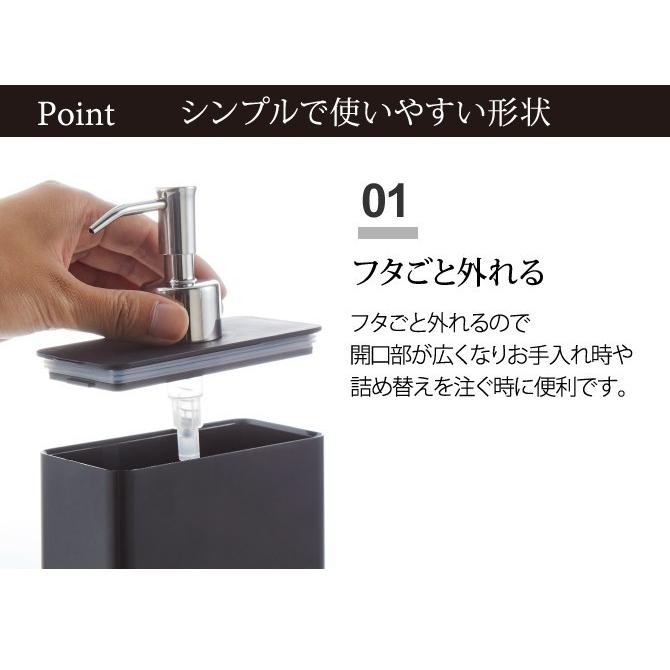 tower シャンプーボトル 詰め替え そのまま ディスペンサー ボトル