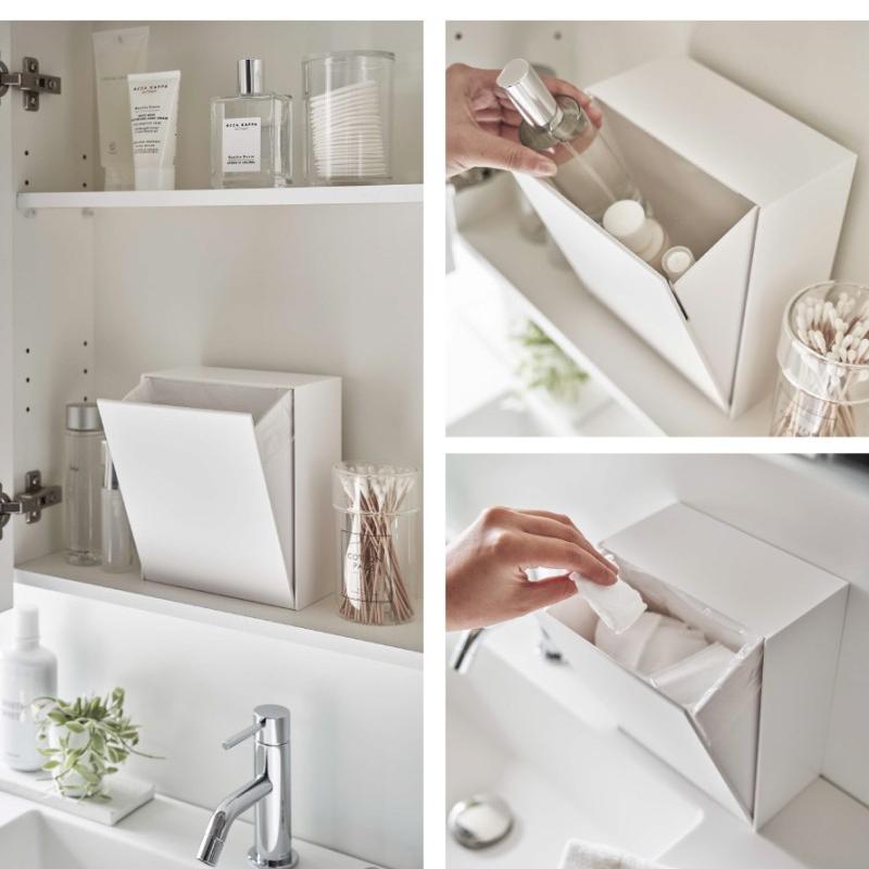 tower 収納ボックス フラップ式 タワー 山崎実業 フィルムフック