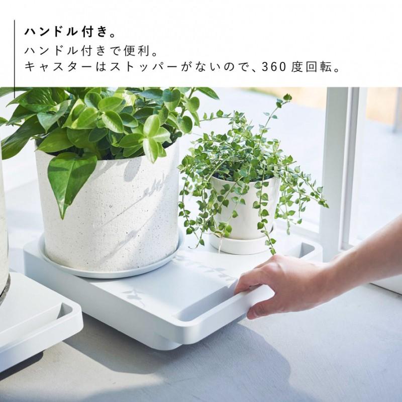 tower 台車 360度回転 スチール製 観葉植物 食品ストック 押入れ 移動