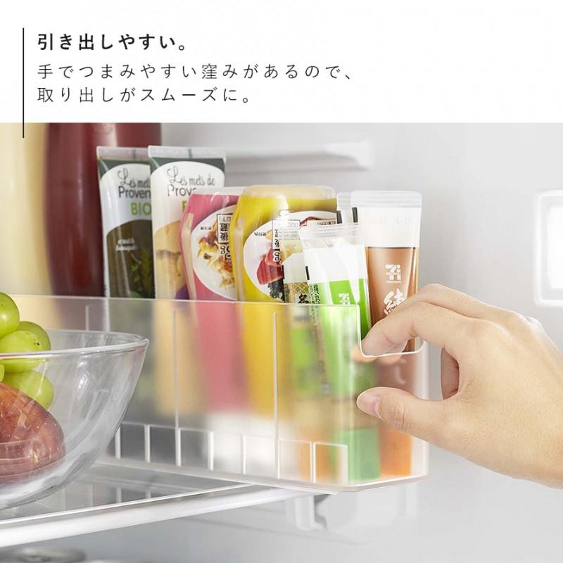 tower 冷蔵庫中スリム調味料収納ラック チューブ類 野菜 立てて収納