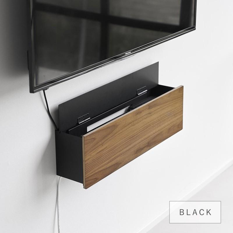 tower 壁付けテレビ周辺機器収納ボックス タワー 石こうボード壁対応