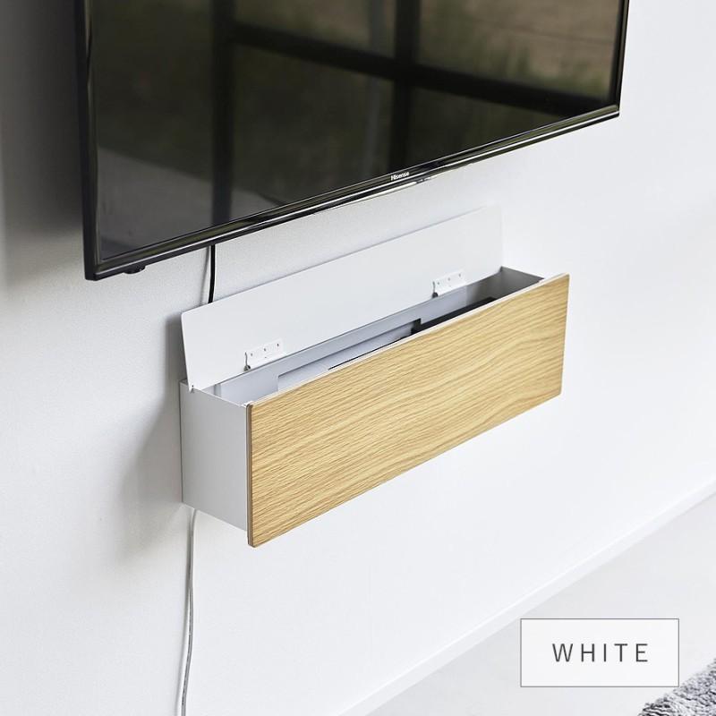 tower 壁付けテレビ周辺機器収納ボックス タワー 石こうボード壁対応