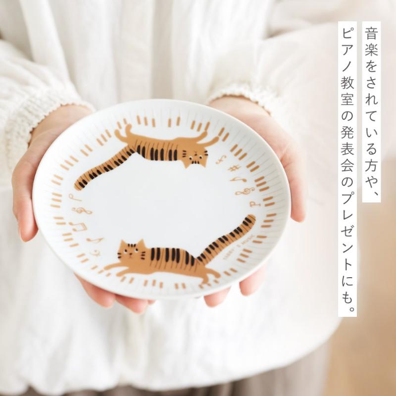 猫とピアノのリトグラフ 額装品 セトクラフト ピアノ モチーフ 雑貨 お皿 プレート 猫 グッズ ピアノ