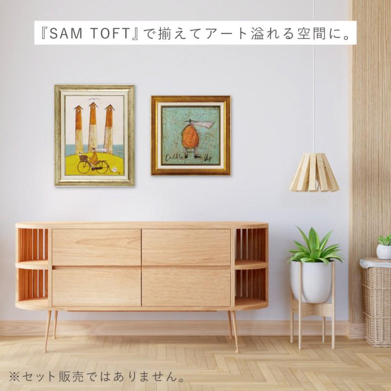 サムトフト 絵画 48.5×39.5cm アートパネル アートフレーム 「海辺の