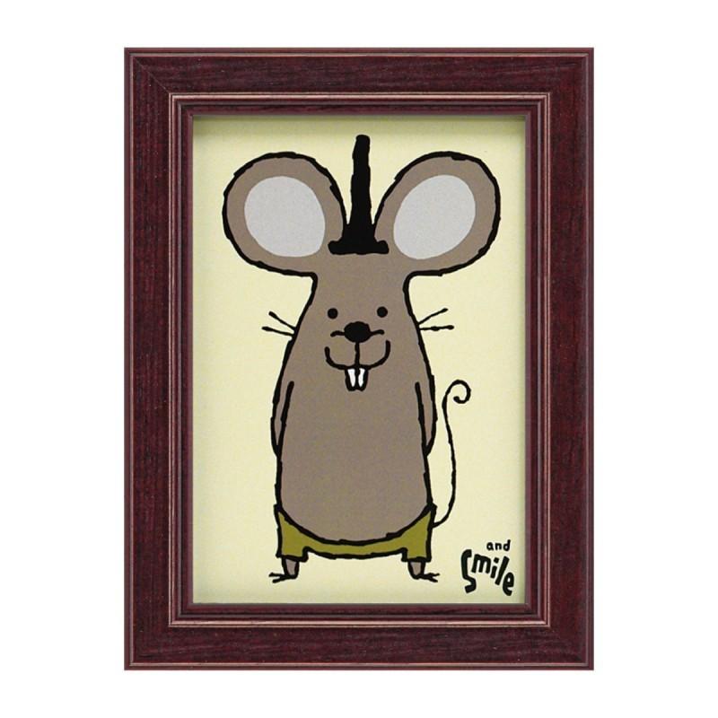 アートパネル 動物 18×13.5cm 武内祐人 ネズミ 壁掛けアート アート