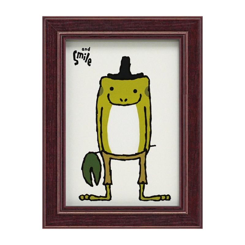 アートパネル 動物 18×13.5cm 武内祐人 カエル 壁掛けアート アート