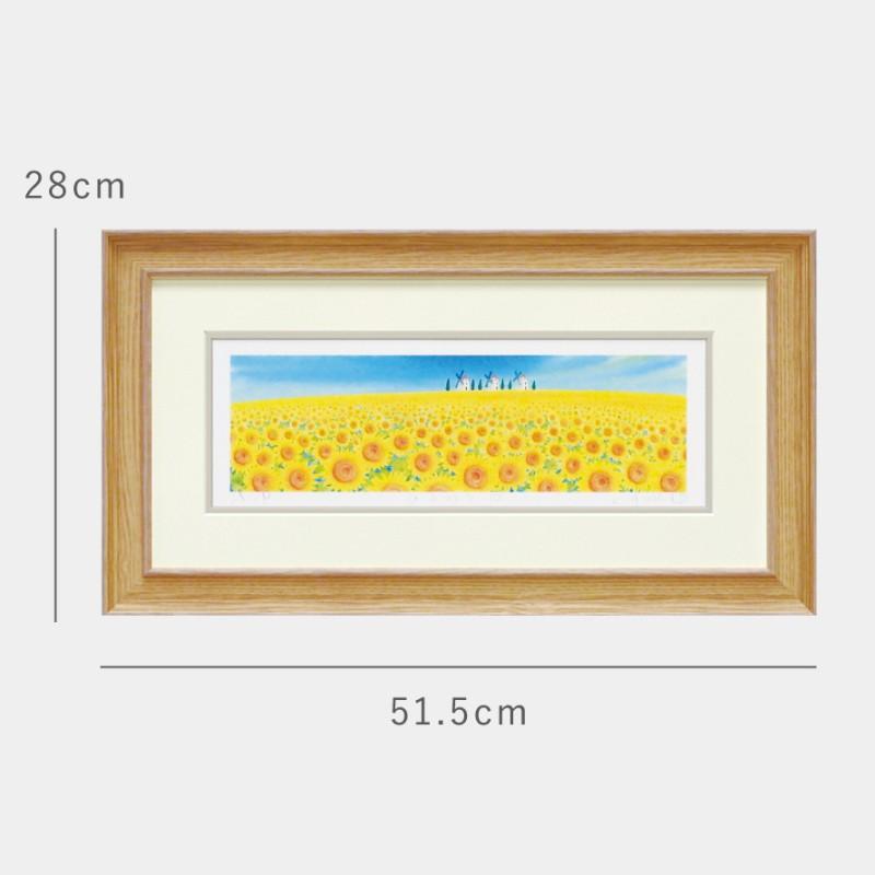 絵画 風景画 くりのきはるみ アートパネル 51.5×28cm 玄関