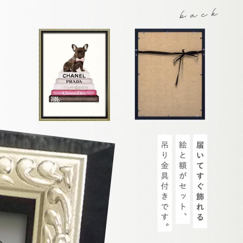 アートパネル ブランド シャネル CHANEL 犬 Mサイズ オマージュ アートパネル ブランド シャネル CHANEL 犬 Mサイズ オマージュ