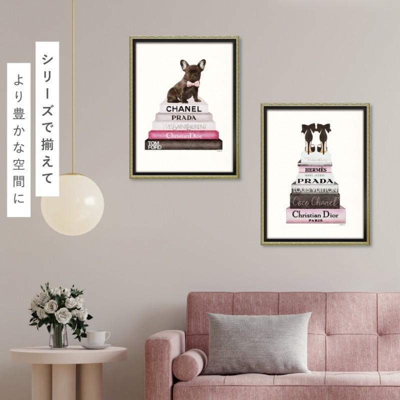 アートパネル ブランド シャネル CHANEL 犬 Mサイズ オマージュ アートパネル ブランド シャネル CHANEL 犬 Mサイズ オマージュ