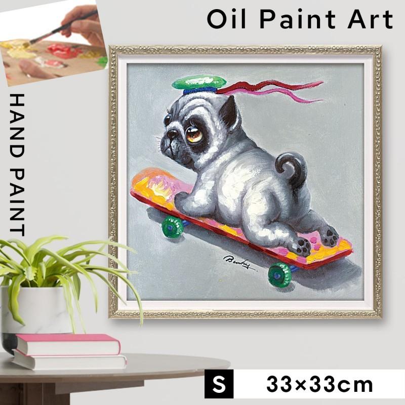 アートパネル モダン おしゃれ かわいい ブサカワ アートフレーム ブルドッグ 犬 グッズ いぬ イヌ ドッグ 額入り 壁掛け 油絵 手描き アート 大型アート 絵画 ココチのくらし雑貨店 通販 Yahoo ショッピング