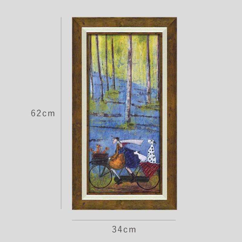 犬と人間のリアリズム絵画 木製フレーム 犬と人間のリアリズム絵画 木製フレーム - メルカリ