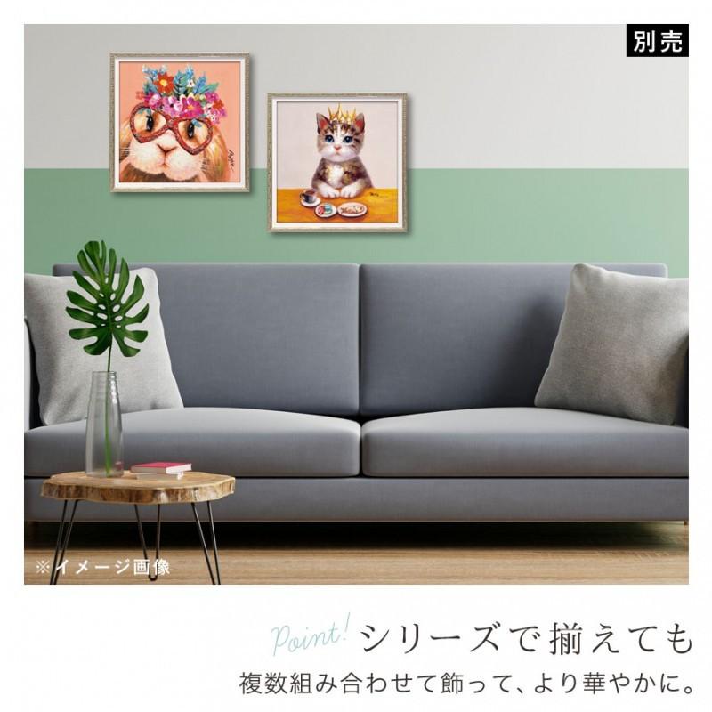 アートパネル モダン 玄関 壁掛け 北欧 動物 アニマル 油絵 オイル