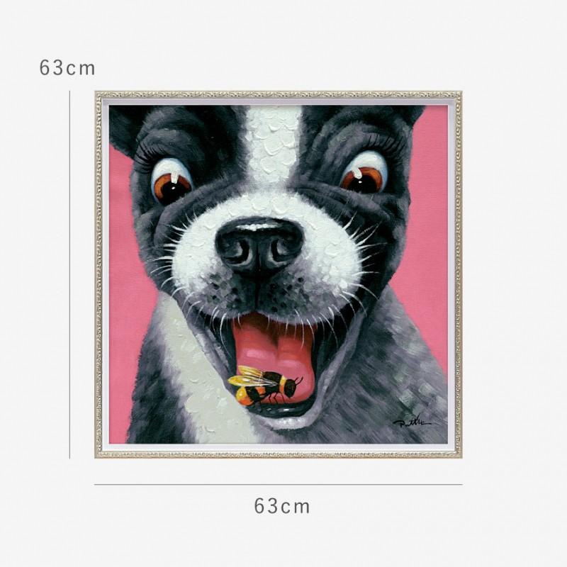 アートパネル 犬 アートフレーム 油絵 アート 絵 インテリア 動物