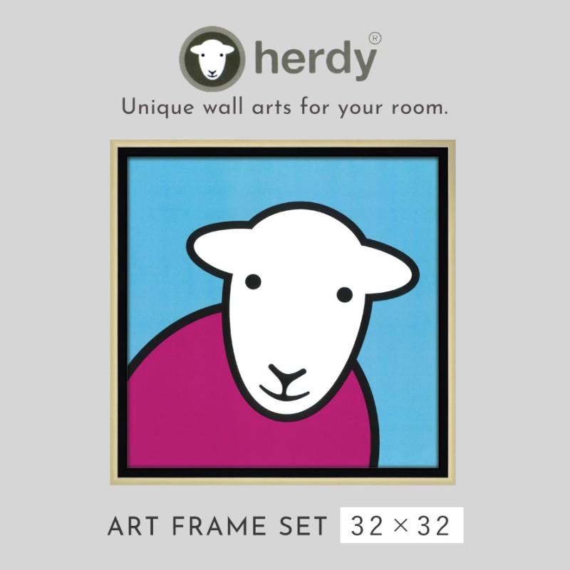 アートパネル Herdy 北欧 モダン 玄関 32×32cm アート パネル 壁掛け