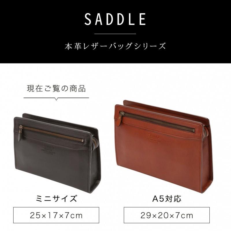 セカンドバッグ 手提げ ミニバッグ サブバッグ メンズ 本革 SADDLE