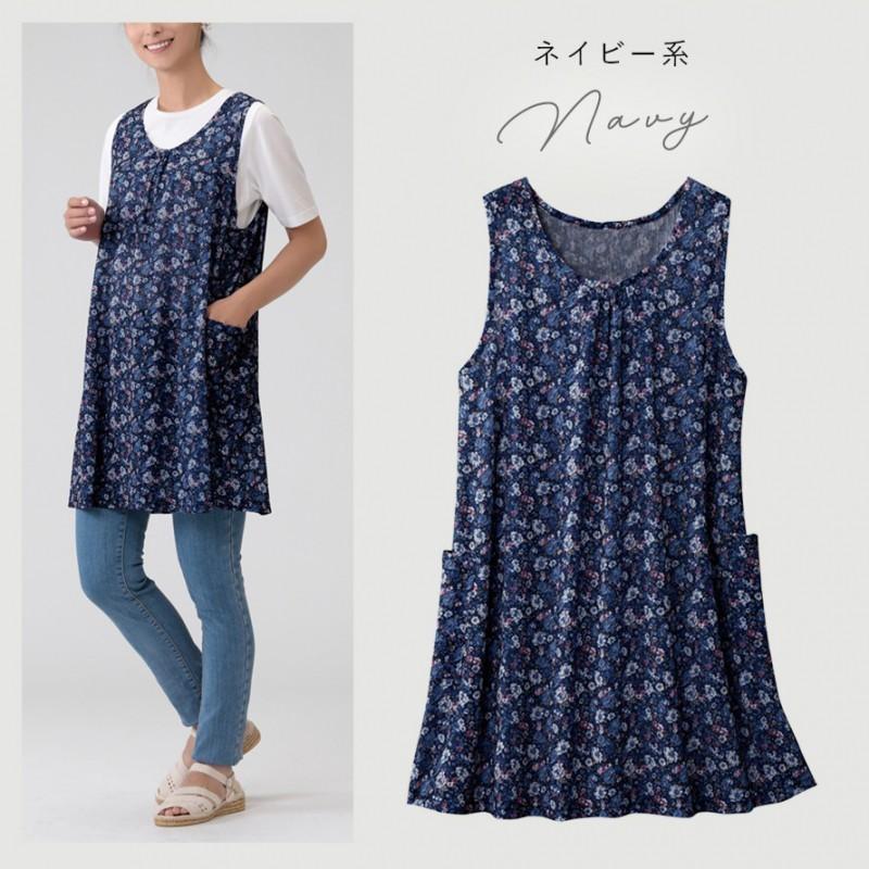 チュニック ノースリーブ 大人可愛い M L LL 3L 大きいサイズ ゆったり レディース ワンピース 花柄 春 夏 秋 ネイビー ブラック 薄手 フレアー カジュアル かわ :134246862:ココチのくらし雑貨店 通販 大きいサイズ ノースリーブ チュニック 3L ドット柄