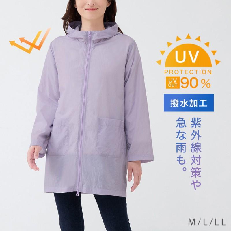 パーカー レディース uvカット 撥水 長袖 花粉対策 uvカットパーカー 