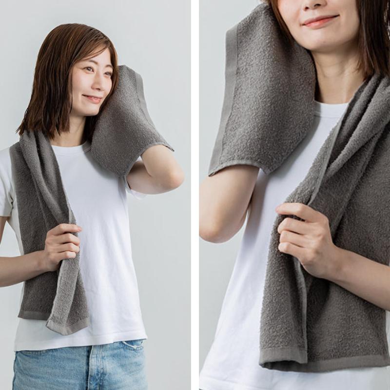 PEOPLE1 タオル　3種類セット フェイスタオル 3色組 34×110cm ロング スポーツタオル 長め ロング