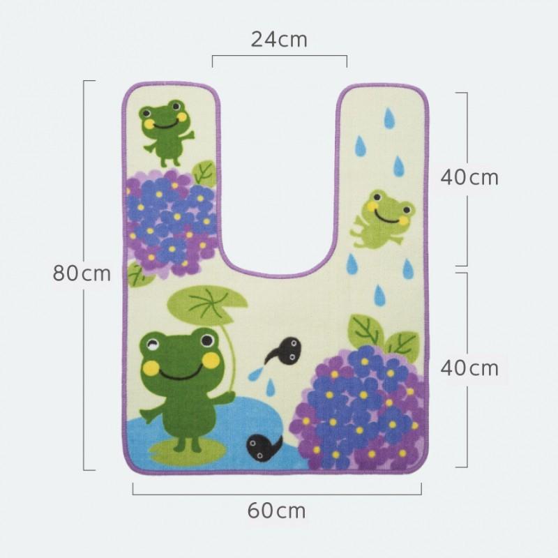 トイレマット 60 80cm 耳長 洗える かえる グッズ 雑貨 カエル 蛙 動物 アニマル キャラクター イラスト すべり止め 滑り止め ウォッシャブル パイル地 清潔 マ ココチのくらし雑貨店 通販 Yahoo ショッピング