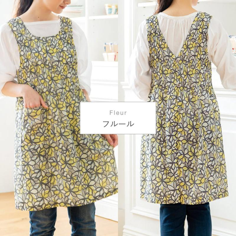 【AKIKOAOKI】 花柄ジレ（初期コレクション）エプロン AKIKOAOKI】 花柄ジレ（初期コレクション）エプロン AKIKOAOKI】 花柄