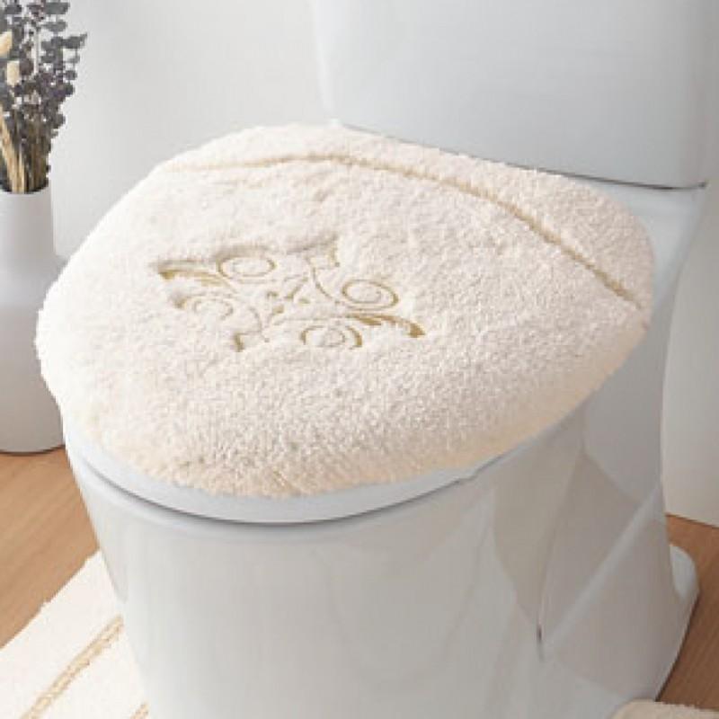 トイレマット フタカバー セット 60×80cm ホワイト 白 高級 洗える