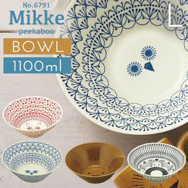 食器 ラーメン丼 ラーメン鉢 どんぶり 丼ぶり ラーメンどんぶり ボウル 大鉢 北欧 モダン 日本製 ミッケ Mikke 動物 アニマル おしゃれ かわいい レンジ対応 ラ 4年保証