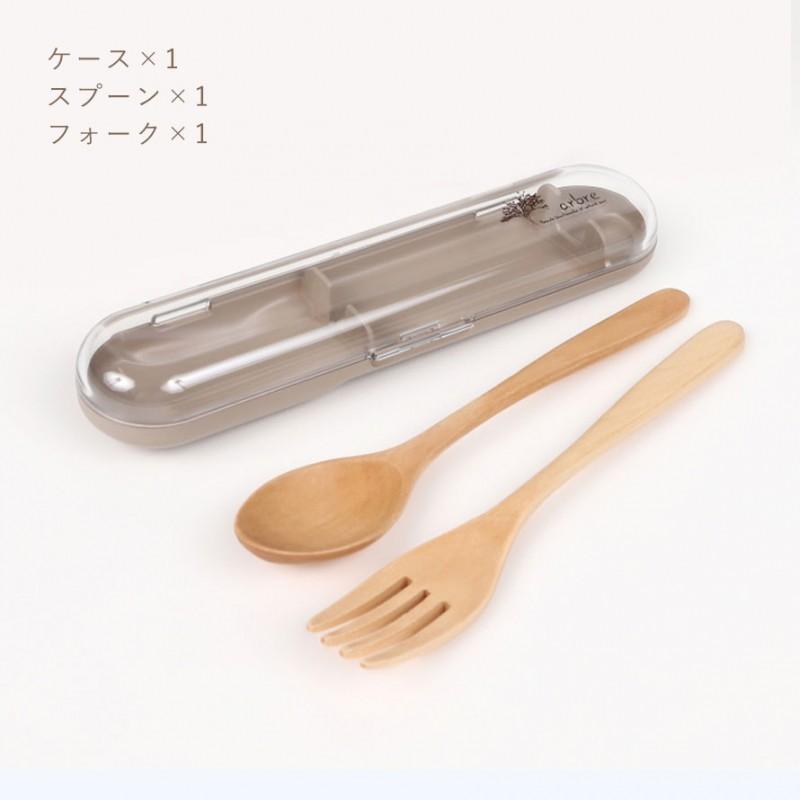 カトラリーセット スプーン フォーク セット 天然木 弁当用 弁当