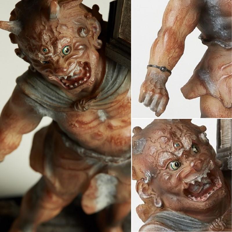 天燈鬼 木造天燈鬼 竜燈鬼立像 鬼 オニ おに 像 置物 オブジェ 飾り ミニサイズ 彫刻 高級 開運 縁起 厄除け 風水 風水グッズ モダン アート 美術品 インテリア |  | 06