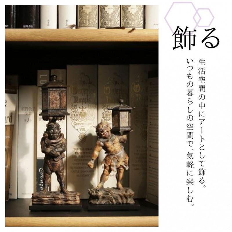 天燈鬼 竜燈鬼 木造天燈鬼 竜燈鬼立像 鬼 オニ おに 像 置物 オブジェ 彫刻 高級 開運 縁起 厄除け ご利益 運気 アート 美術品 インテリア 風水グッズ 卓上 ミ |  | 03