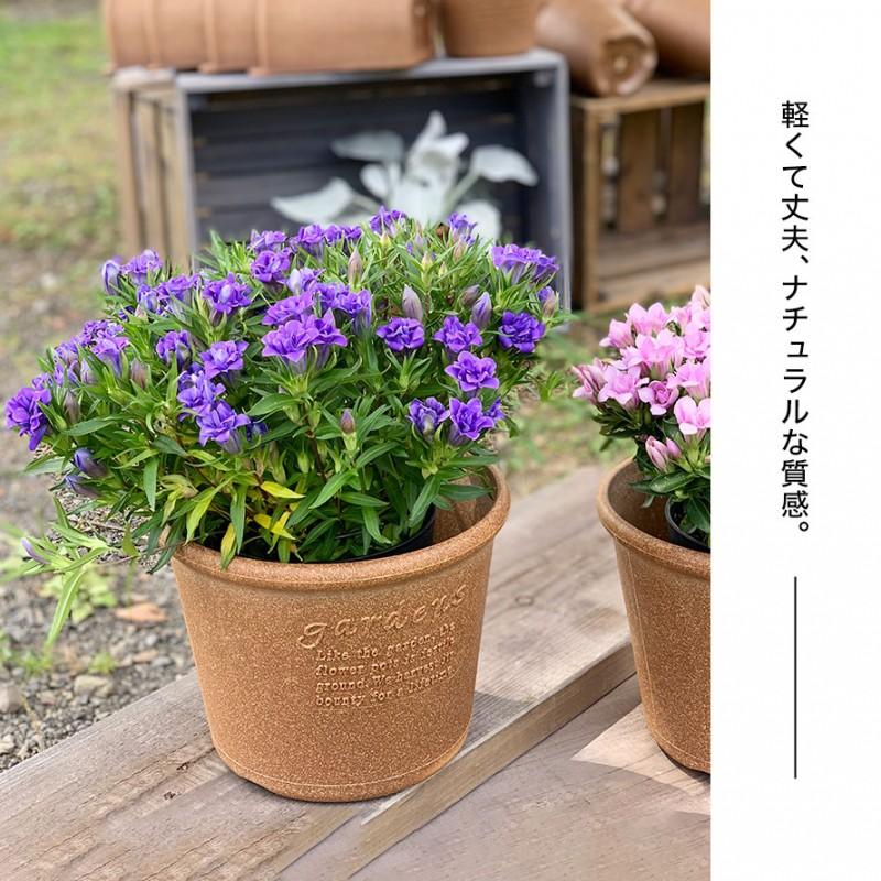 プランター 植木鉢 浅型 丸型 おしゃれ アンティーク プラスチック 8号 エコポット浅型 8号 ガーデニング ガーデン 雑貨｜e-zakkaya｜09