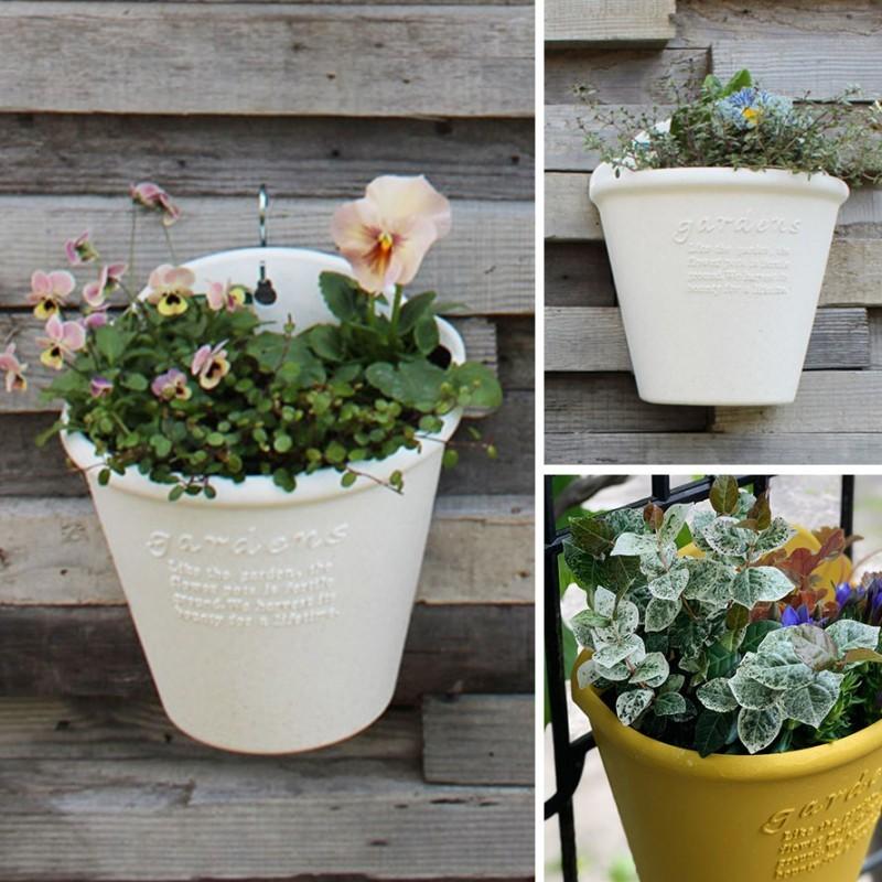 草花用 G Storyラタンウォールハンギングバスケットs2個と土と肥料のセット 草花の苗 園芸ネット 本店 通販 3pcsプラスチックシミュレートされた籐の植木鉢ハンギングバスケット壁の装飾 Adherashoes Com