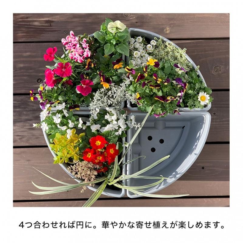 プランター 植木鉢 アンティーク おしゃれ 屋外 ナチュラル ガーデニング雑貨 鉢植え プラ鉢 コーナー プラスチック 軽量 寄せ植え Gardens コーナーエコポット ココチのくらし雑貨店 通販 Yahoo ショッピング