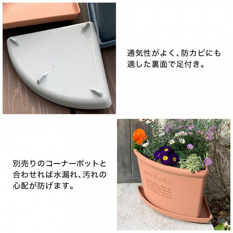 プランター 受け皿 受皿 コーナー 20cm アンティーク おしゃれ 屋外