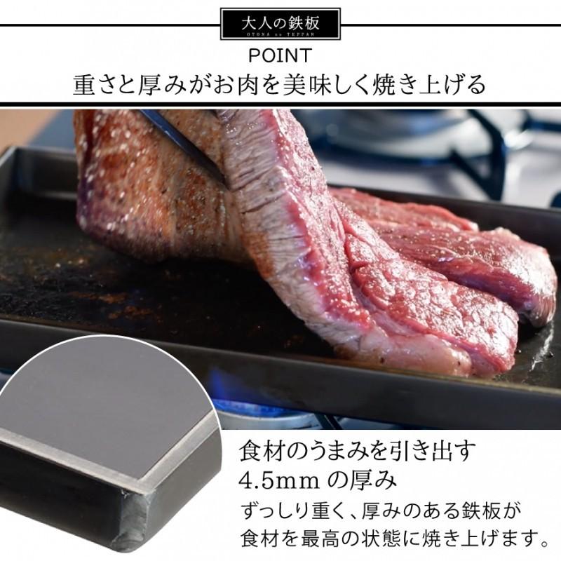 燕三条 フライパン 大人の鉄板 鉄板小 鉄板焼き 蓋つき 日本製 鉄板