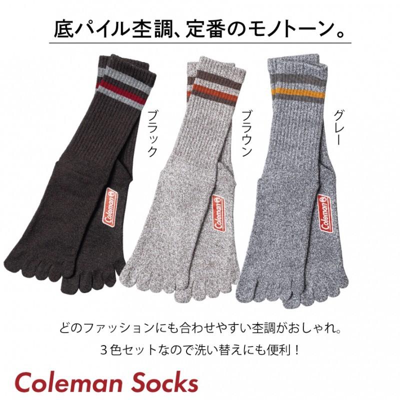 コールマン 靴下 アウトドア ソックス Coleman 五本指ソックス