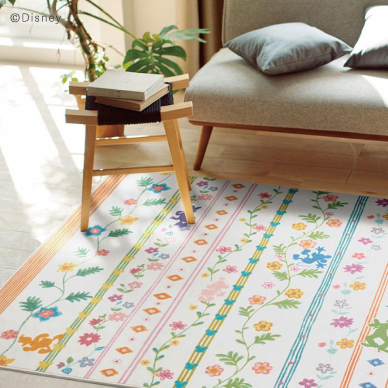 ミッキー デコレーションマット ラグ スミノエ スミノエ ディズニー ラグ カーペット マット 140×200cm Mickey