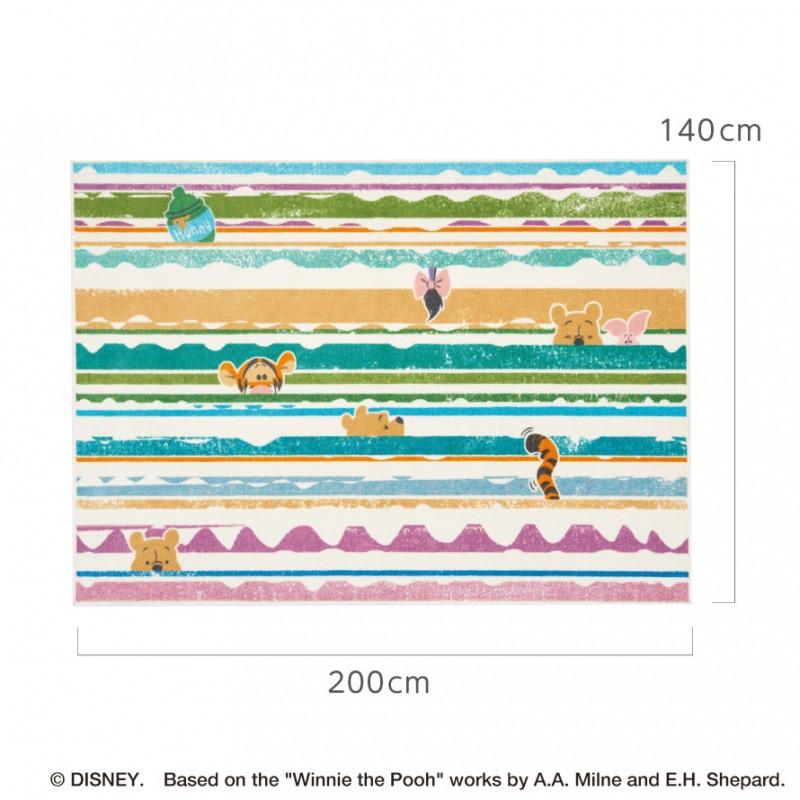 スミノエ ディズニー ラグ カーペット マット 140×200cm プーさん 北欧