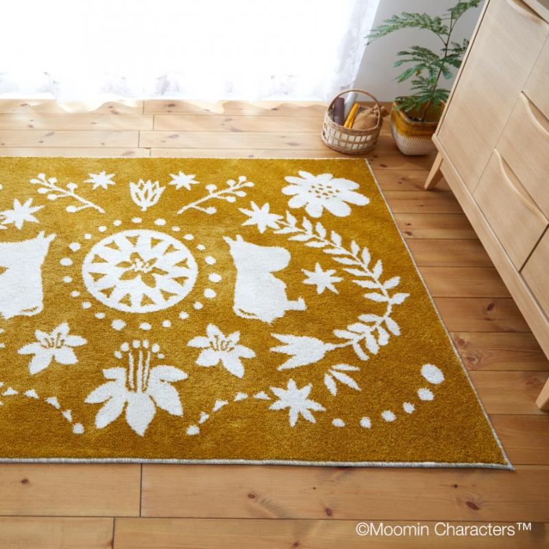 ムーミン ラグ 130×185cm 北欧 MOOMIN リビング カーペット 日本製