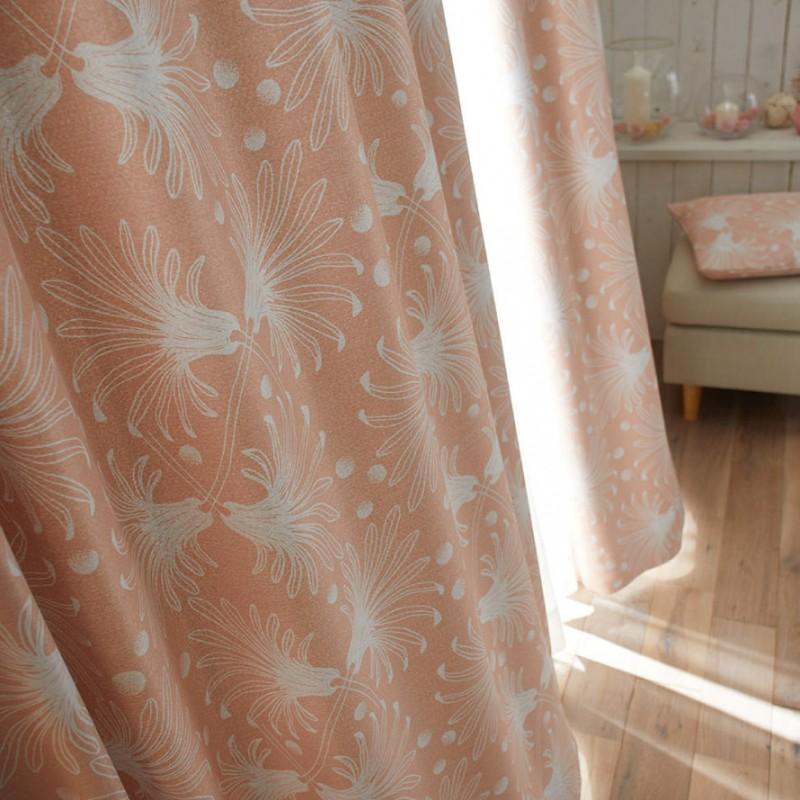 スミノエ カーテン 遮光 2級 100×200cm 北欧 花柄 遮光カーテン