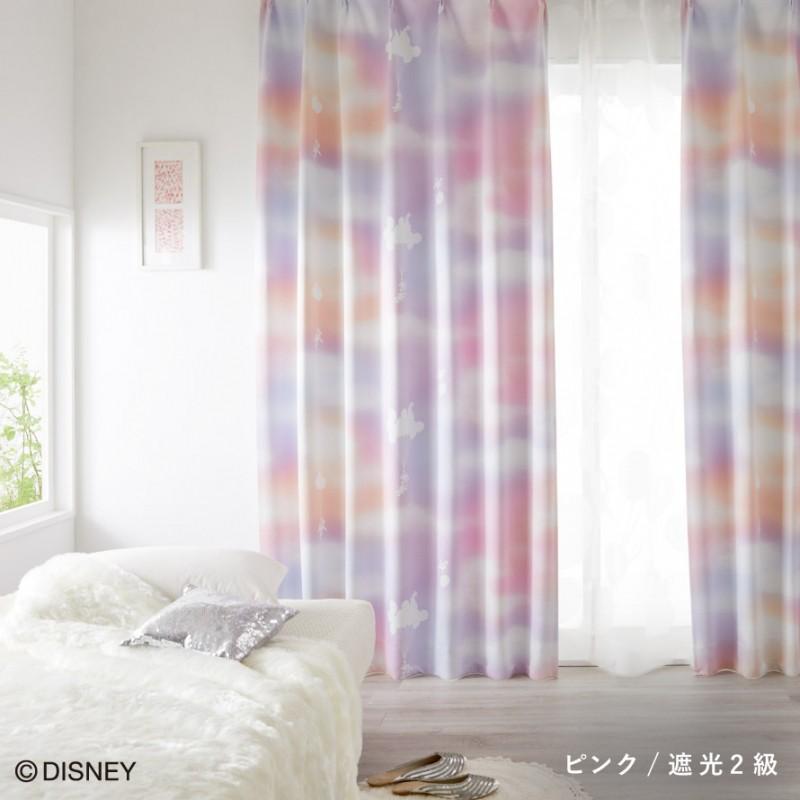 スミノエ カーテン ディズニー 遮光 2級 100×135cm ミッキー メロウ