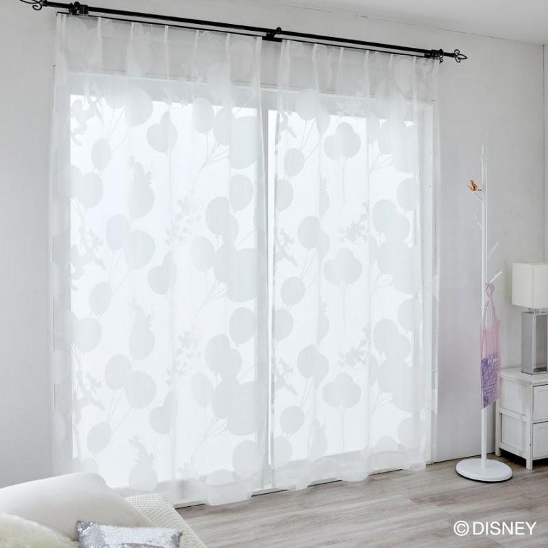 スミノエ カーテン レース 100×176cm ディズニー ミッキー レース