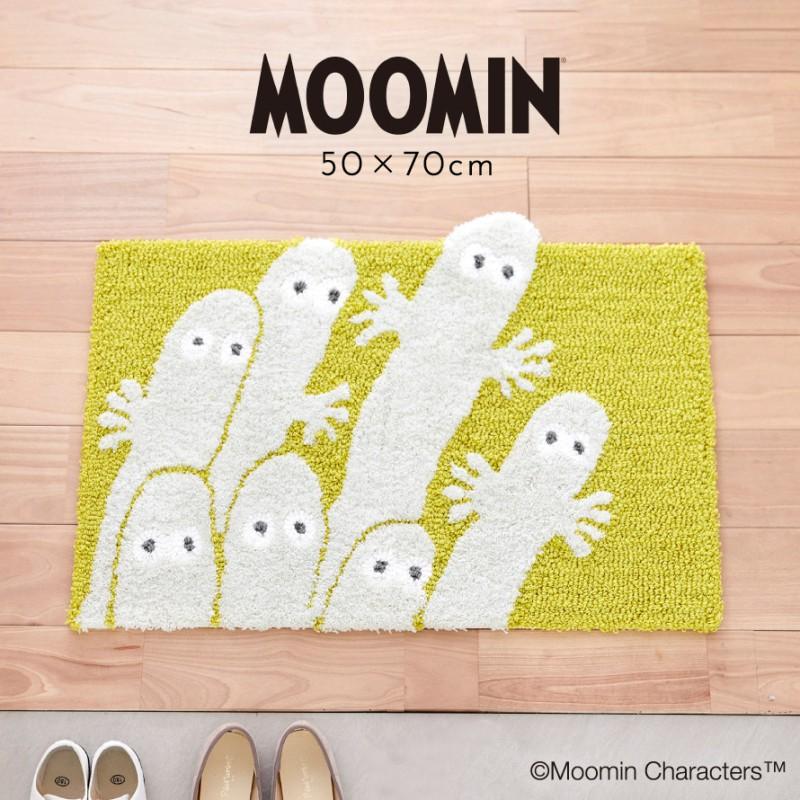 スミノエ ムーミン 玄関 マット 50×70cm ニョロニョロ インテリア ラグ